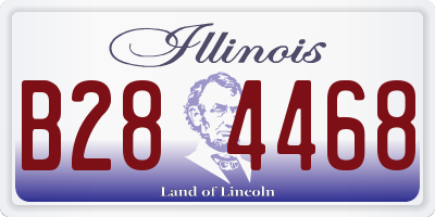 IL license plate B284468