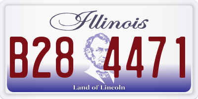 IL license plate B284471