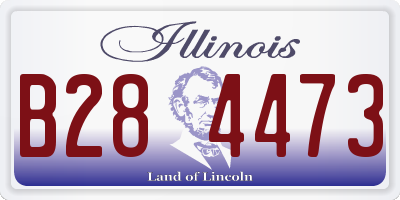 IL license plate B284473