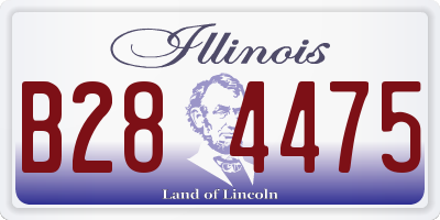 IL license plate B284475