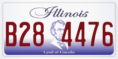 IL license plate B284476