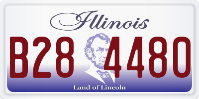 IL license plate B284480