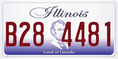 IL license plate B284481