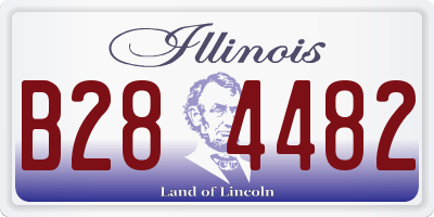 IL license plate B284482