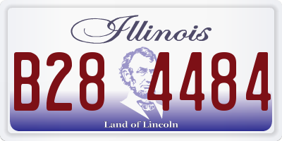 IL license plate B284484