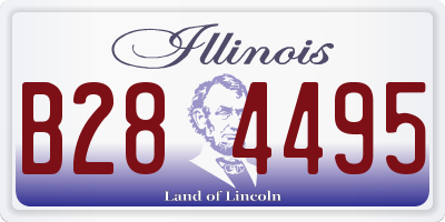 IL license plate B284495