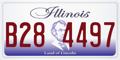 IL license plate B284497