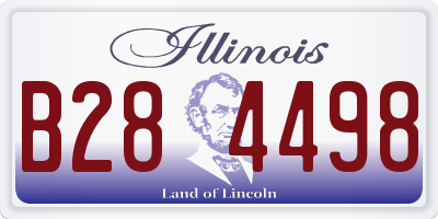 IL license plate B284498