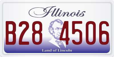 IL license plate B284506