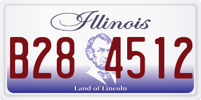 IL license plate B284512