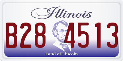 IL license plate B284513