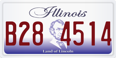 IL license plate B284514