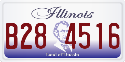IL license plate B284516