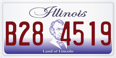 IL license plate B284519