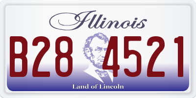 IL license plate B284521