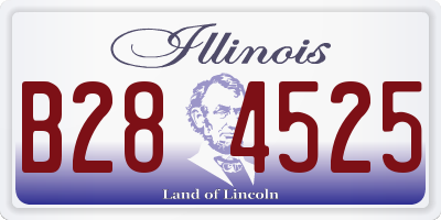 IL license plate B284525