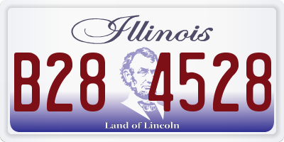 IL license plate B284528