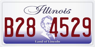 IL license plate B284529