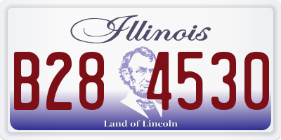 IL license plate B284530