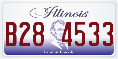 IL license plate B284533