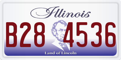 IL license plate B284536
