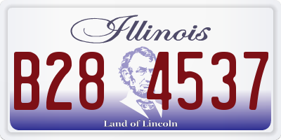 IL license plate B284537