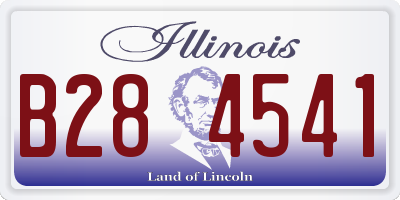 IL license plate B284541