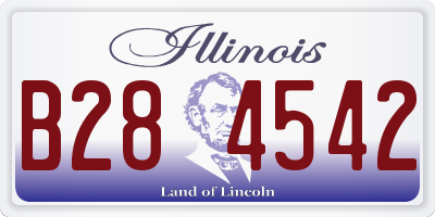 IL license plate B284542