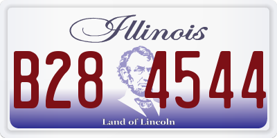 IL license plate B284544