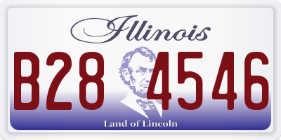 IL license plate B284546