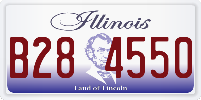 IL license plate B284550