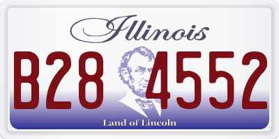 IL license plate B284552