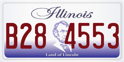 IL license plate B284553