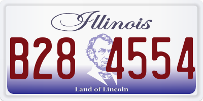 IL license plate B284554
