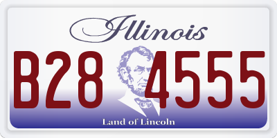 IL license plate B284555