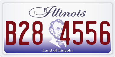IL license plate B284556