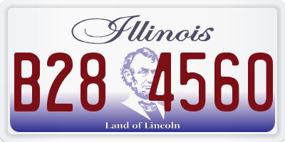 IL license plate B284560
