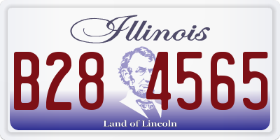 IL license plate B284565