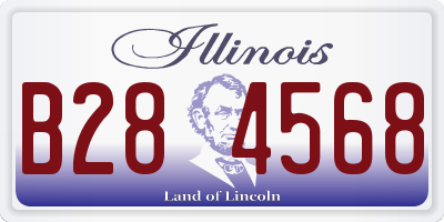 IL license plate B284568