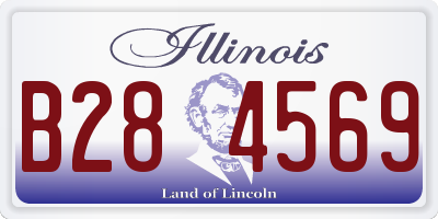 IL license plate B284569