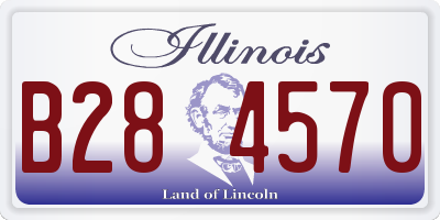 IL license plate B284570