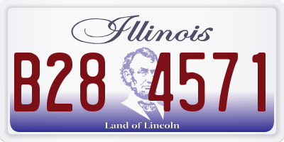 IL license plate B284571