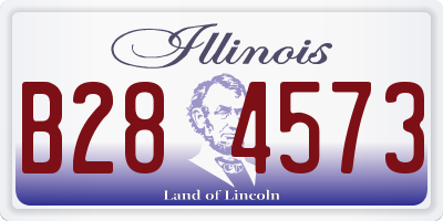 IL license plate B284573