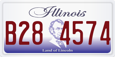IL license plate B284574