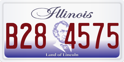 IL license plate B284575