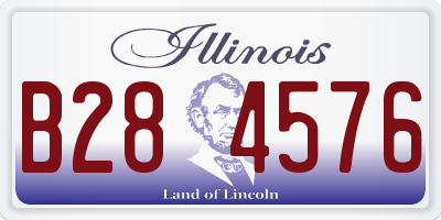 IL license plate B284576