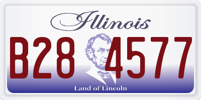 IL license plate B284577