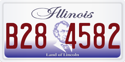 IL license plate B284582