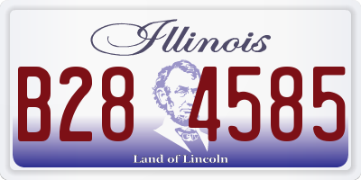 IL license plate B284585