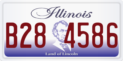 IL license plate B284586